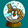 Raptor Snowglobe